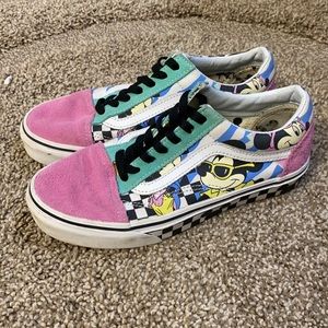 Disney 80s style colorful vans